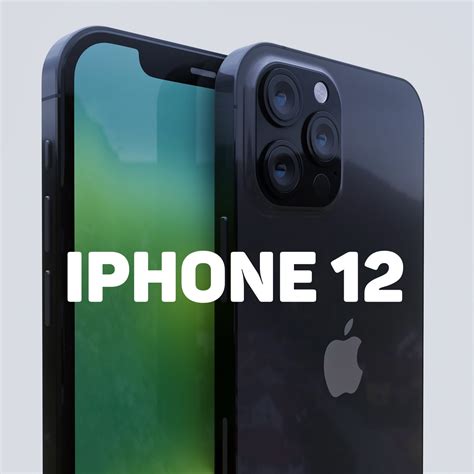 3d Model Iphone 12 Apple 2020 New Design Vr Ar Low Poly Cgtrader