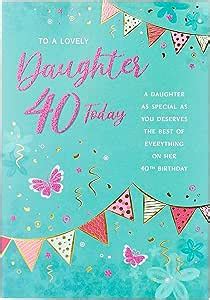 Modern Milestone Age Birthday Card Th Daughter X Inches Regal Publishing Amazon Co