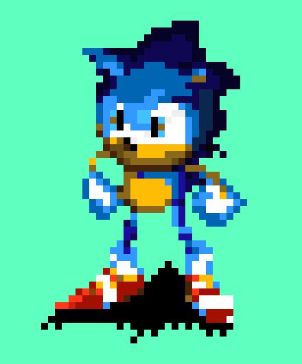 Sonic 3d Blast Pixel Art Maker