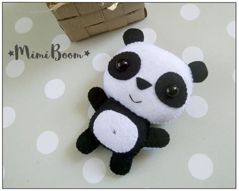 Felt Panda Pattern Pdf Tutorial Panda Plush Sewing Tutorial Etsy