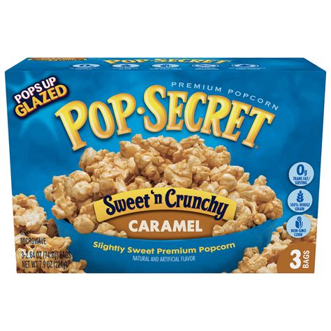 Pop Secret Sweet And Crunchy Caramel Microwave Popcorn 264 Oz 3 Bag