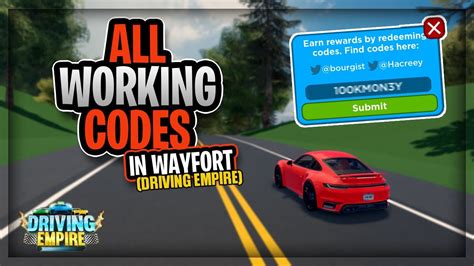 Codes For Driving Empire Roblox Wayfort Codes January 2021 Pro Game