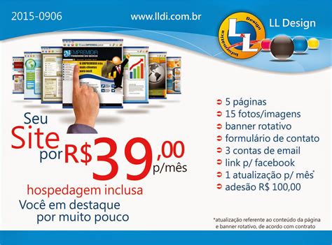 LL Design Gráfico Panfleto websites Promoção LLdesign LLDI