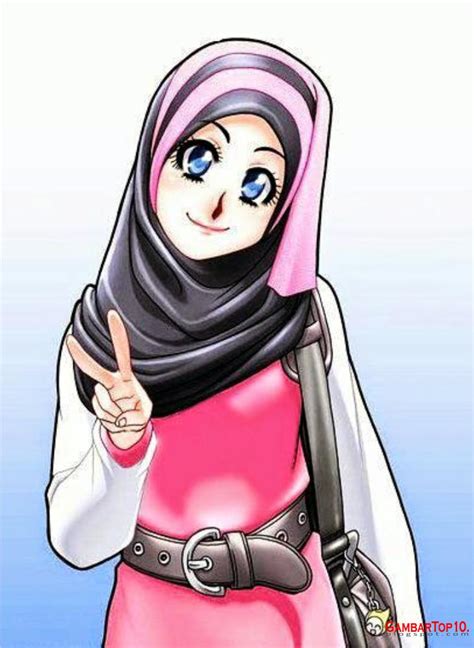 Mulai dari ikan paus, nemo, ikan. 10 Gambar Kartun Muslimah | Gambar Top 10