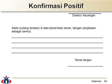 Contoh Surat Konfirmasi Piutang Positif Dan Negatif Kumpulan Surat