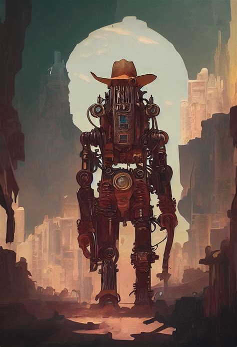 Robot Cowboy West Western Free Image On Pixabay