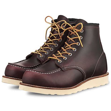 Red Wing 8847 6 Inch Classic Moc Toe Boots In Black Cherry
