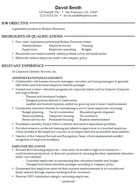 To make sure your resume best represents all of these skills, view the sample resume below, or download the human resources generalist resume template. Administrative Assistant Resume Samples & Tips (With ...