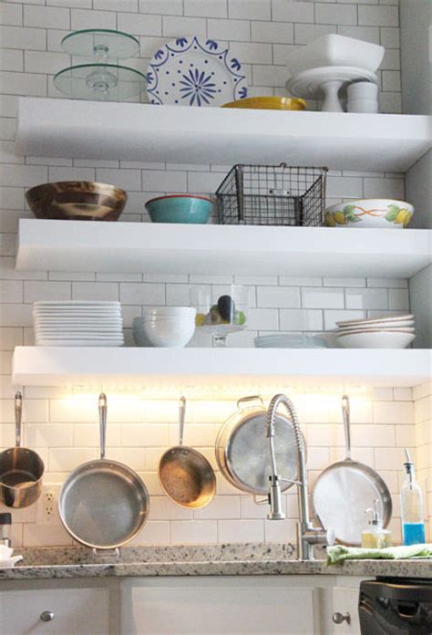 Wide hollow core door 4. Chunky Floating Kitchen Shelves Pictures, Photos, and ...