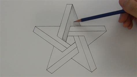 How To Draw An Impossible Star Step By Step My Drawing Tutorials