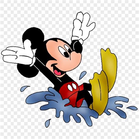 Png Mickey Mouse Jumping In Puddle Splash Citypng