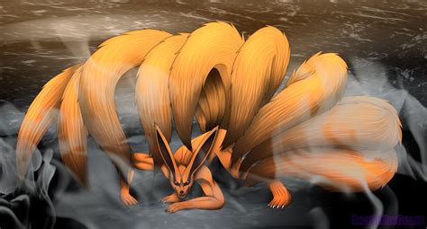Nine Tailed Demon Fox Kurama With Speedpaint By Deaththebeast On