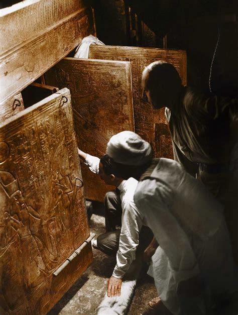 The Discovery Of Tutankhamun In Color Pictures 1922 Tutankhamun