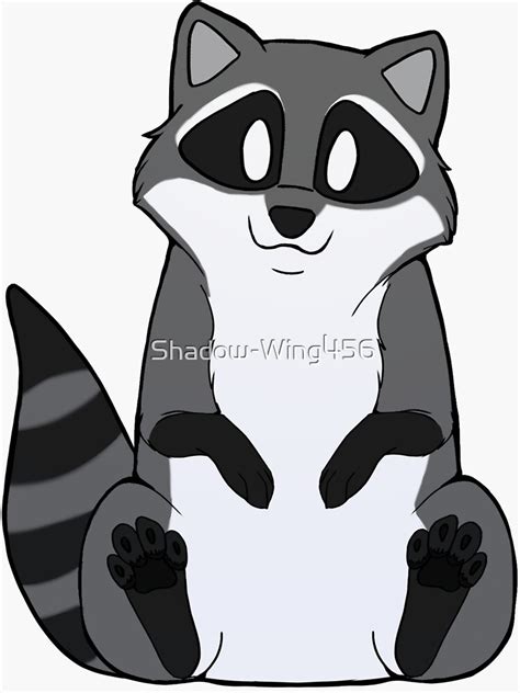 Chibi Raccoon Sticker For Sale By Shadow Wing456 Redbubble