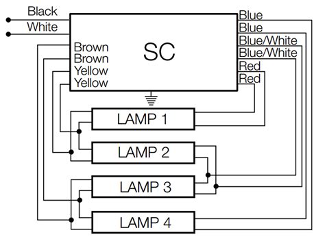 4 Lamp T8 Ballast Wiring Diagram