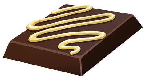 Chocolate Bar With White Chocolate On Top 365582 Vector Art At Vecteezy