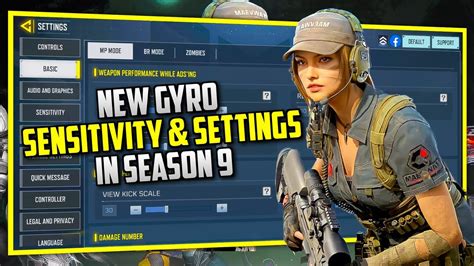 Best Gyroscope Sensitivity Settings For COD Mobile Pro Settings For