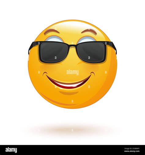 Emoticon Smiley Yellow Sunglasses Fotos Und Bildmaterial In Hoher