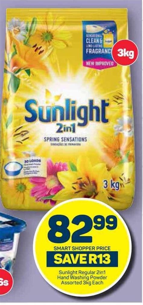 Sunlight Regular 2in1 Hand Washing Powder Assorted 3kg Each Offer At