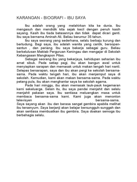 26 contoh karangan upsr bahasa melayu. Karangan Ibu Saya Dalam Bahasa Inggris - Zafrina