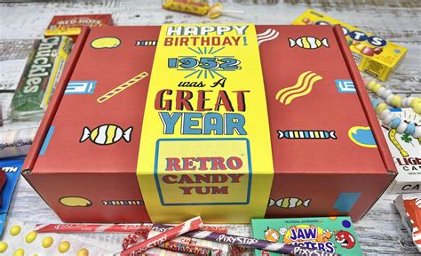 Retro Candy Yum ~ 1952 70th Birthday T Box Nostalgic Candy Mix From