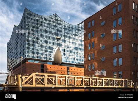 The Elbe Philharmonic Hall Or Elbphilharmonie Concert Hall In The