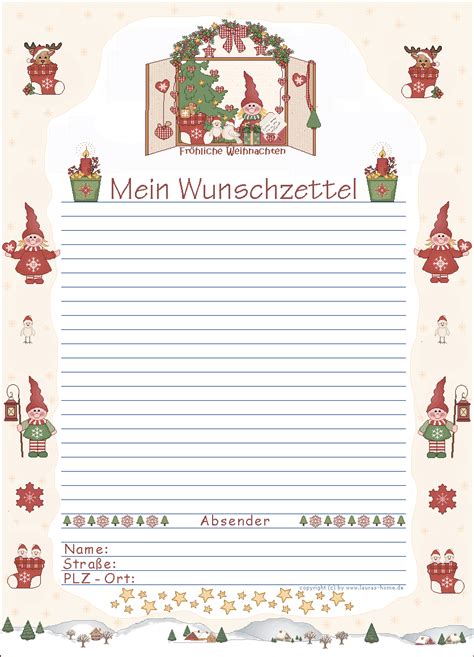 Dieses jahr kann er leider nicht persönlich kommen,deswegen wollte ich einen brief schreiben vom weihnachtsmann an meinen sohn! wunschzettel http://www.lauras-home.de/freebies4you/wunschzette14a.gif | Weihnachten basteln ...
