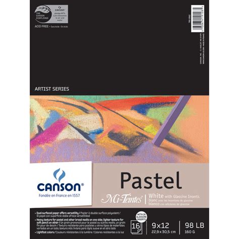 Canson Mi Teintes Paper And Glassine Pad 9in X 12in White 16 Sheets