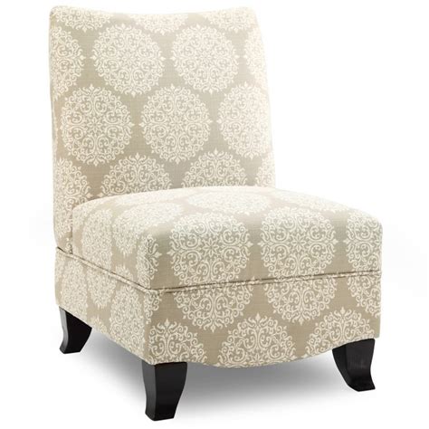 White Damask Accent Cahir WIth Beautiful Pattern 750x750 