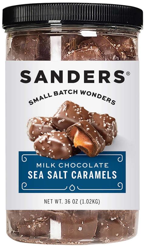 Sanders Milk Chocolate Sea Salt Caramels 36 Oz Whole And Natural