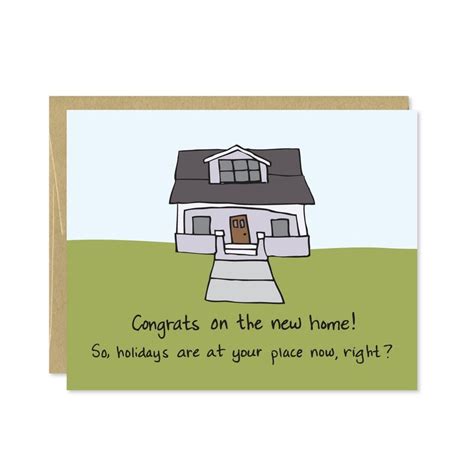 Funny Housewarming Card New Home Card Congratulations Card Etsy