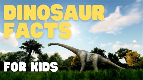 Dinosaur Facts For Kids Dinosaurs Learn Cool Facts About The Age Of