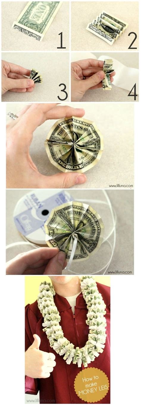Lei Made Out Of Money Money Origami Flower Edition 10 Different Ways