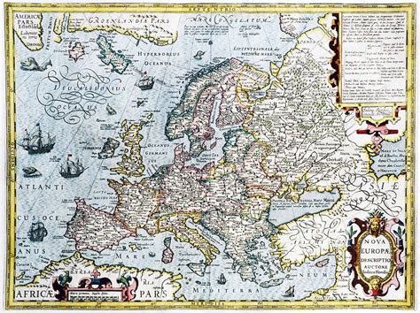 Europe 17th Century Map Draw A Topographic Map