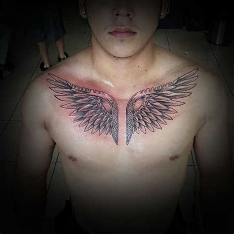 Wing Tattoos On Chest Designs Ideas And Meaning Tattoos