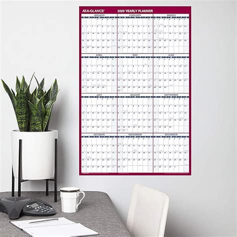 At A Glance Large Dry Erase Wall Calendar 2020 Erasable Monthly