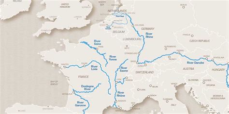Map Of Europe Rivers And Cities A Map Of Europe Countries