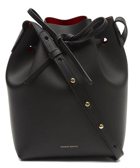 Mansur Gavriel Black Mini Bucket Bag | Mini bucket bags