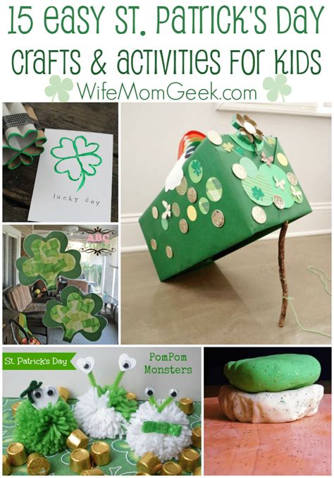 Patrick's day recalls saint patrick and the arrival of christianity in ireland. 15 Easy St. Patrick's Day Crafts and Activities for Kids
