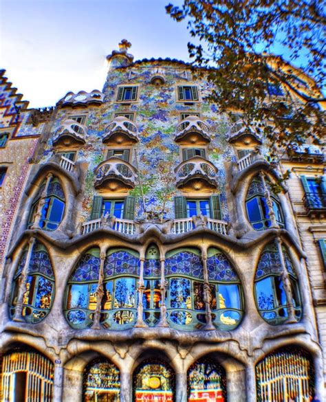 Architecture Casa Batlló Antoni Gaudi Barcelona Spain Art