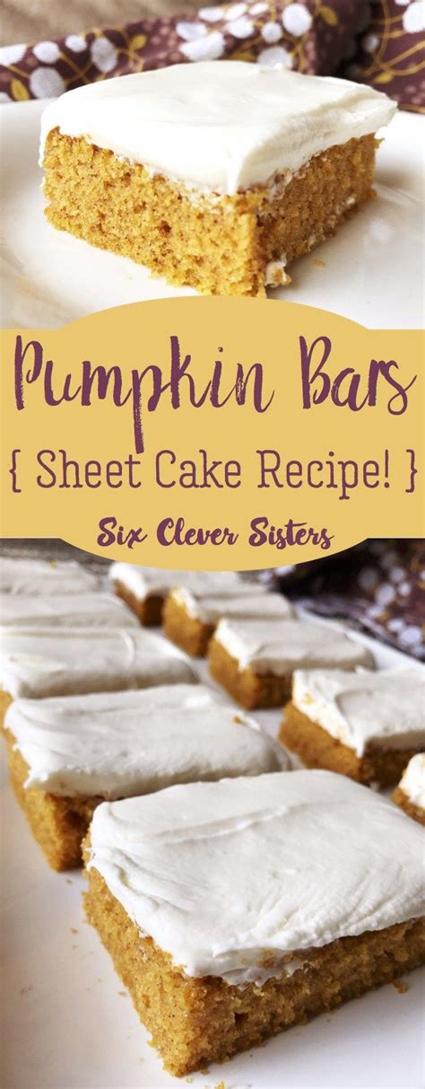 Also, if you are using almond flour, please add an additional egg to the. Pumpkin Bars | Recipe | Pumpkin sheet cake, Sheet cake ...