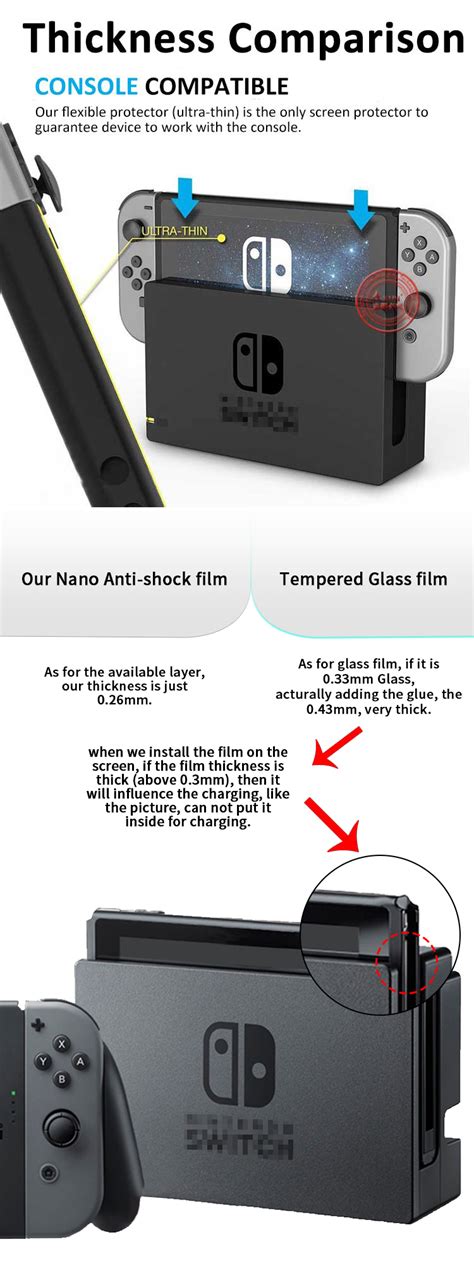 Amazon Hot Item Nano Anti Shock Flexible Screen Film For Nintendo