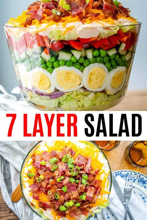 Classic 7 Layer Salad Is An Easy Make Ahead Recipe Perfect For A Crowd
