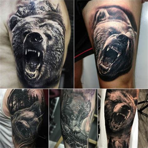 Bear Tattoo Design And Meanings Strength Courage And Confidence