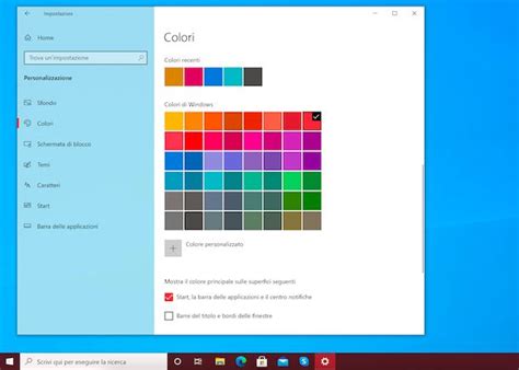 Come Cambiare Il Colore Della Barra Delle Applicazioni In Windows 10