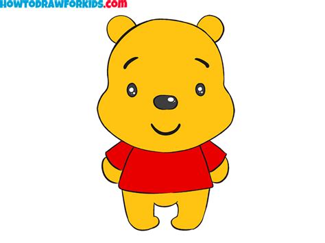 How To Draw Winnie The Pooh Really Easy Drawing Tutorial Vlr Eng Br