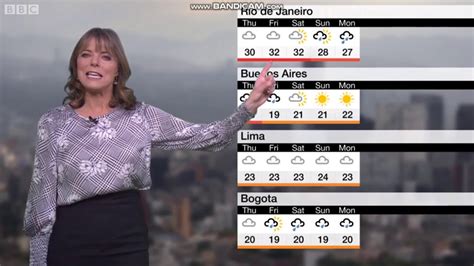 Edith answers a magazine personal ad from a couple seeking new friends. Louise Lear - BBC World weather - (21st November 2018 ...