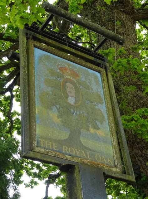Sign For The Royal Oak © Jthomas Cc By Sa20 Geograph Britain And Ireland