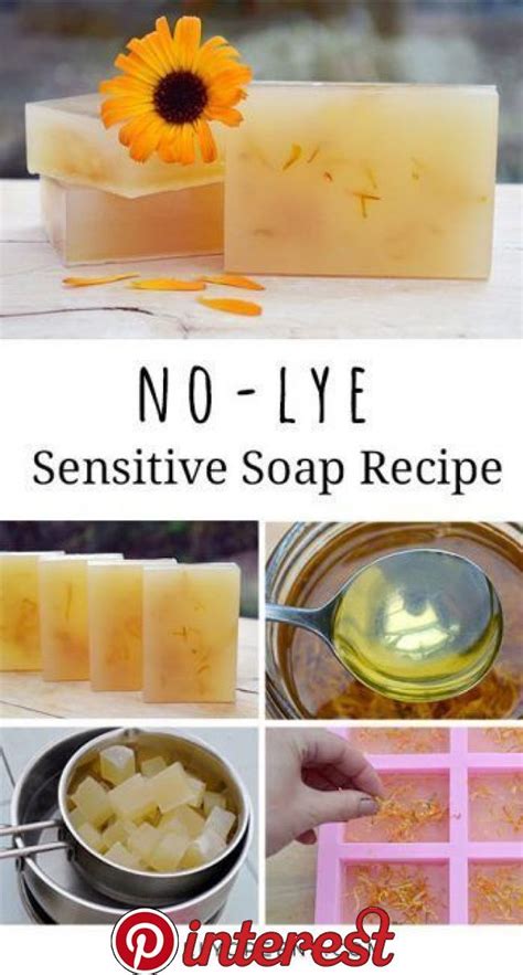 No Lye Sensitive Soap Recipe Soap Recipes Homemade Soap Recipes Diy