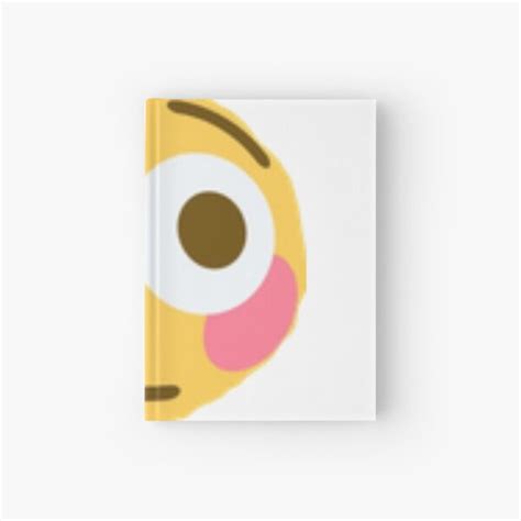 Flushed Emoji Hardcover Journal By Nutting Redbubble